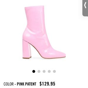 Steve Madden Hot Pink Patent Leather Booties